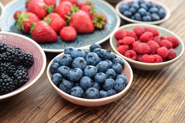 Different fresh summer berries