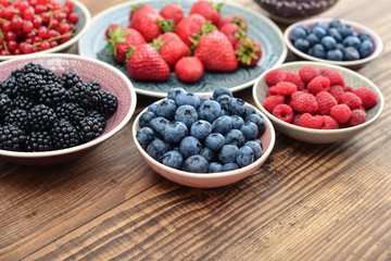 Different fresh summer berries