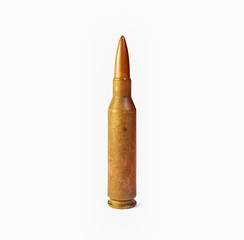 bullet on a white background