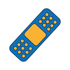 adhesive bandage icon over white background vector illustration