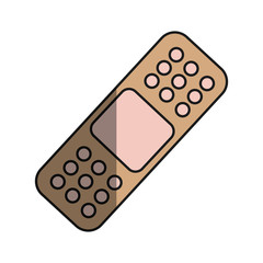 adhesive bandage icon over white background vector illustration