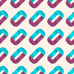 Seamless vector pattern with abstract shapes