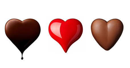 heart shape chocolate love valentine day