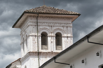 colonial architectural detail in  Popayan Colombia