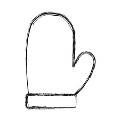 kitchen glove icon over white background vector illustration