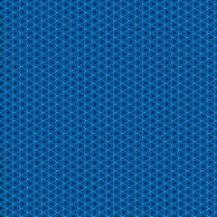 Geometric Peacock Blue Pattern