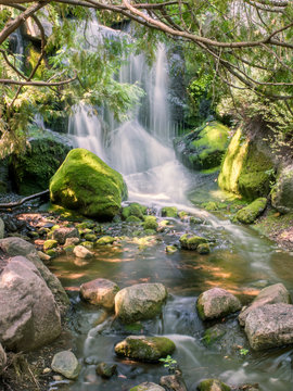 Waterfalls and creeks under long exposure