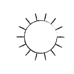 sun icon in monochrome blurred silhouette
