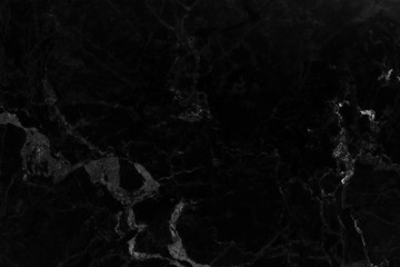Textures natural black marble with beautiful patterns.