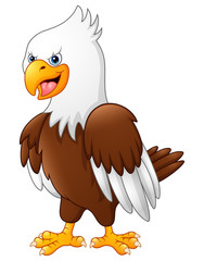Naklejka premium Cartoon funny eagle 