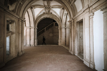 The Monastery of the Order of Christ is the main attraction of the city of Tomar. Santarem District. Portugal.