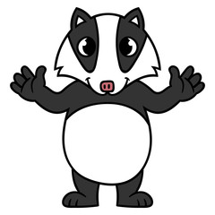 Cartoon Badger Illustration