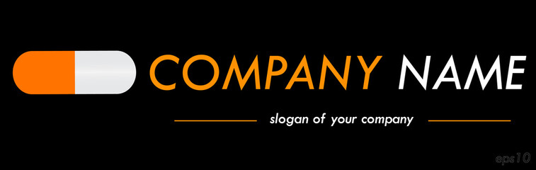 Medical corporation vector logo template, logotype for a company or a brand