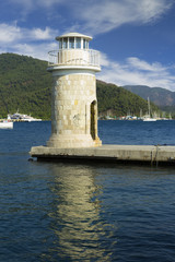 Fototapeta na wymiar Lighthouse in Marmaris