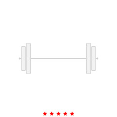 Barbell it is icon .