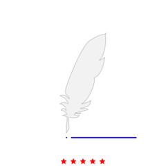 Feather it is icon .