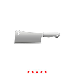 Meat knife it is icon .
