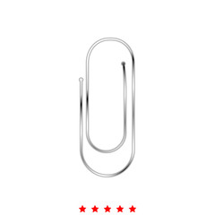 Paper clip it is icon .