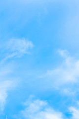 Air clouds in the blue sky.