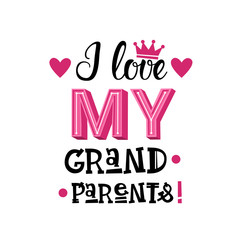 Happy Grandparents Day Greeting Card Banner Vector