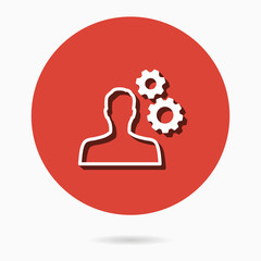 Management consulting - vector icon.