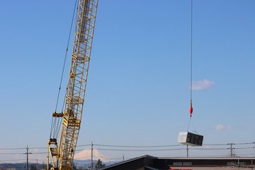 Fototapeta premium 働くタワークレーン