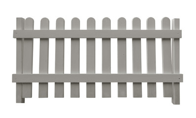 Wooden fence - white