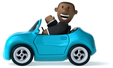 Fototapeta premium Fun business man - 3D Illustration