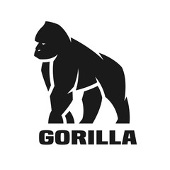 Gorilla monochrome logo. © makstrv