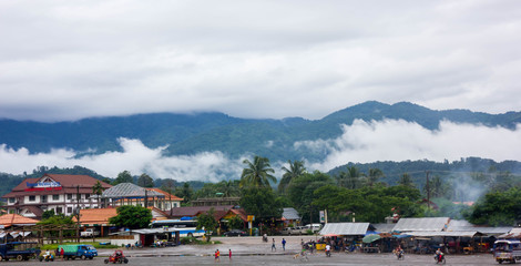Lifestyle in country of Vang Vieng, Loas