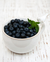 Cup with Blueberries