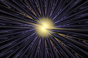 Obraz premium Abstract multicolored illustration on a dark background