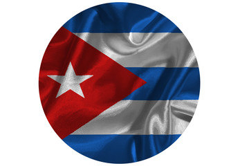 Cuba national flag 3D illustration symbol. 