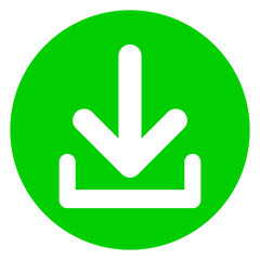 download circle green icon