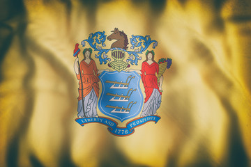 Naklejka premium New Jersey State flag