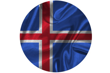 Obraz premium Iceland flag national flag 3D illustration symbol.