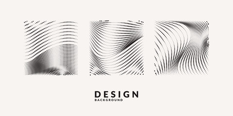 Vector abstract background with a colored dynamic waves, line and particles.