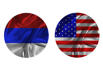 USA VS Russia psychology 3rd war illustration 3d 
