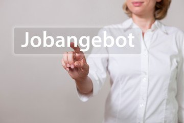 Geschäftsfrau Jobangebot