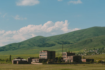 old abandoned factory building in Armenia