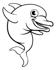 Dolphin Cartoon Character