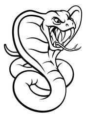 Cobra Snake Viper Mascot