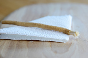 Old islamic traditional natural toothbrush Miswak or Siwak. (Salvadora persica)