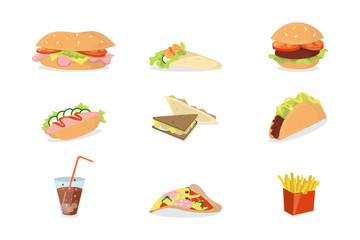 Fast food set.