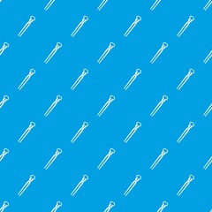 Vintage blacksmith pincers pattern seamless blue