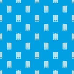 Window with wooden jalousie pattern seamless blue