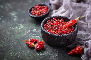 Red and pink pepper
