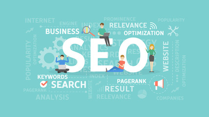 SEO concept illustration.