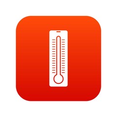 Thermometer icon digital red