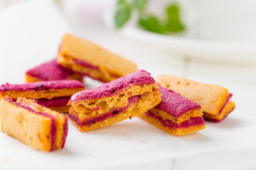 Colorful homemade marshmallow paste